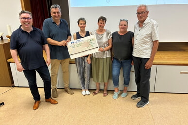 Spenden&uuml;bergabe des Krankenpflegef&ouml;rdervereins Ilsfeld-Abstatt